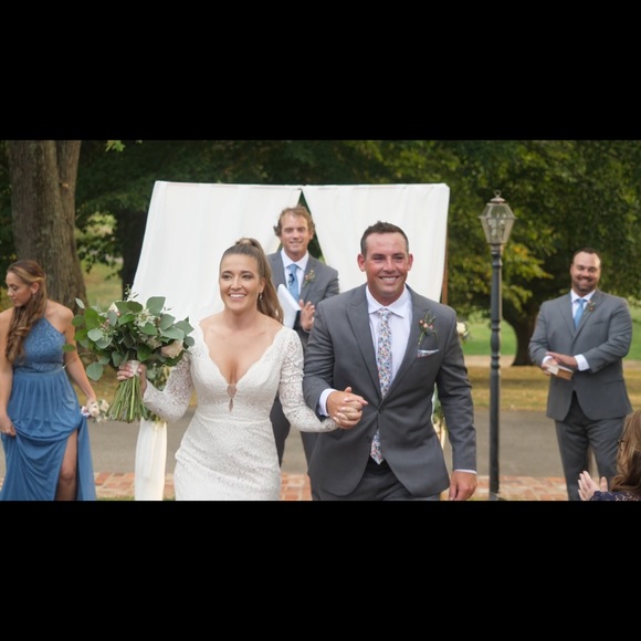 Mikaella Ivory Wedding Dress